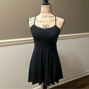 Forever 21 Black Skater Dress | Black Fit & Flare Dress | Size XS Stretchy Fit